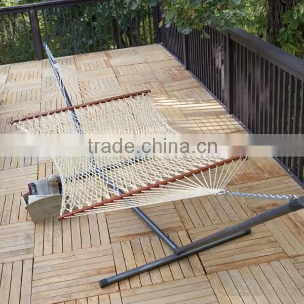 New Design Hanging Cotton Rope Hammock With Stick