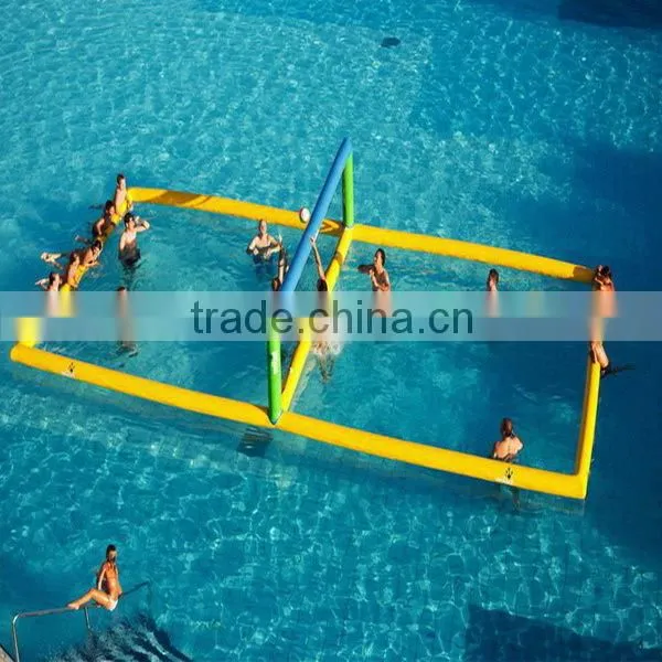 Hola water game inflatable volleyball court for sale