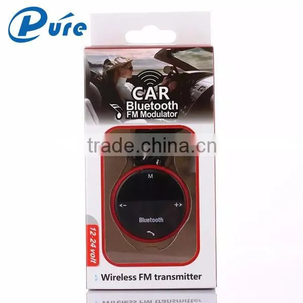 Universal A2DP Wireless Bluetooth Car Kit Hands Free TF/SD MP3 Player Remote Control FM Transmitter Modulator USB Charger