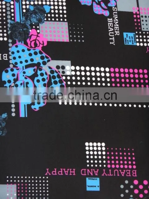 Digital printing polyester spandex fabric