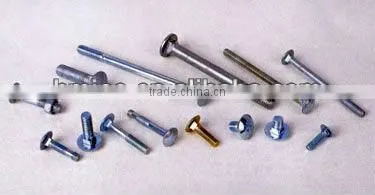 High quality Zinc Plated U Bolts with Nylon locknut/hexagon head botls series/grooved bolts/special bolts /lag bolt