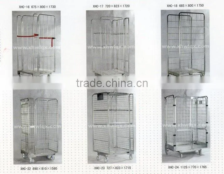 Zinc galvanized Secutity Table Trolley/cart