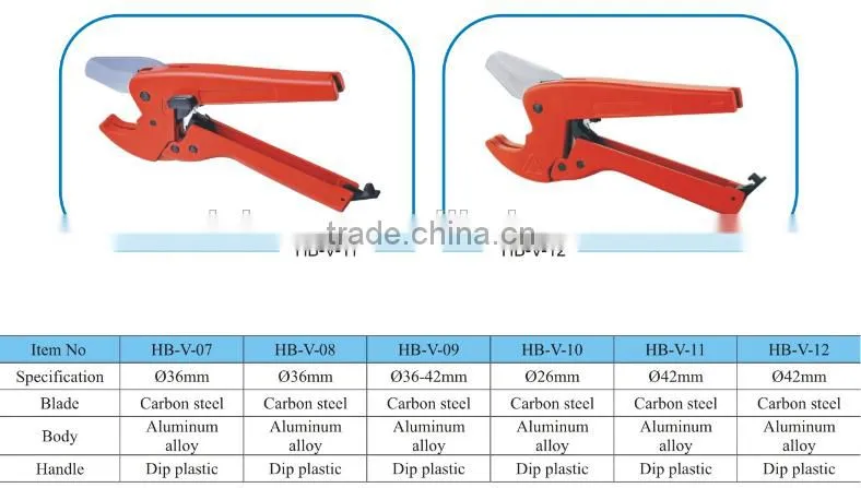 42mm Portable Carbon steel cutting tools PVC pipe cutter