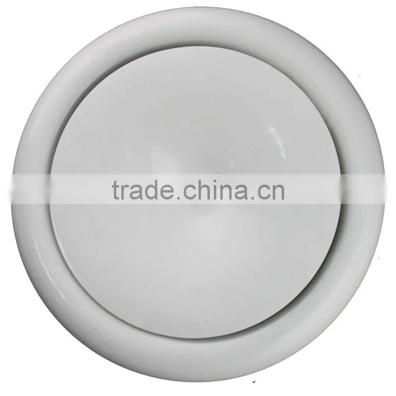 White round metal air vent