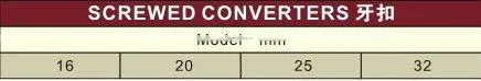 UPVC Screwed Converters DIN /plastic Screwed Converters