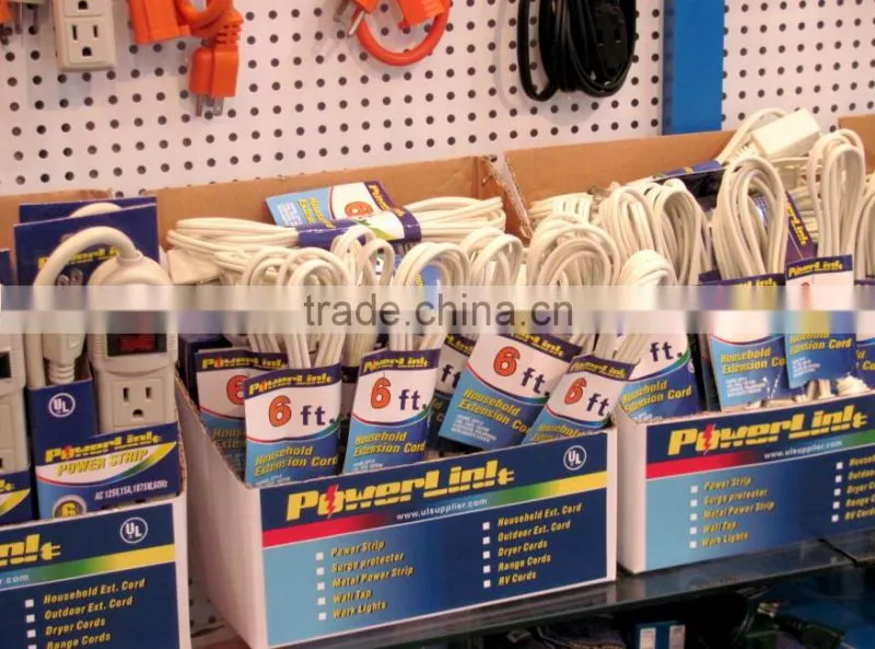H50209 USA UL listed 6ft indoor extension cord
