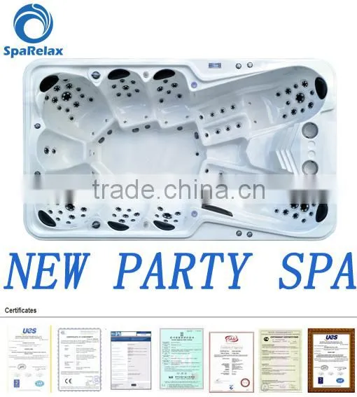 Luxury Outdoor hot swim pool for family massage type spa