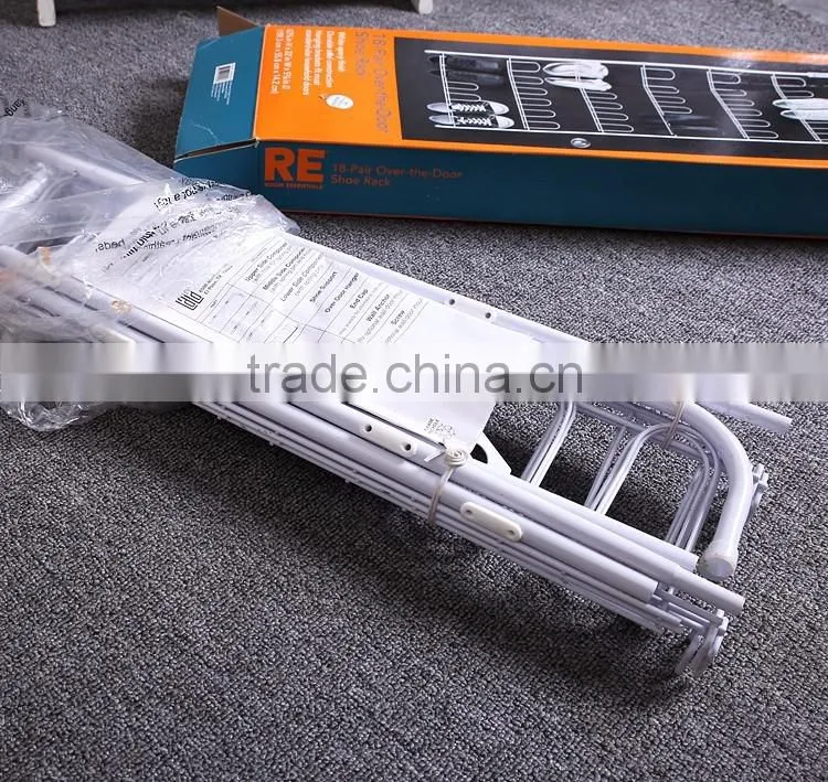 over the door shoe storage rack with metal wire for 40 pairs