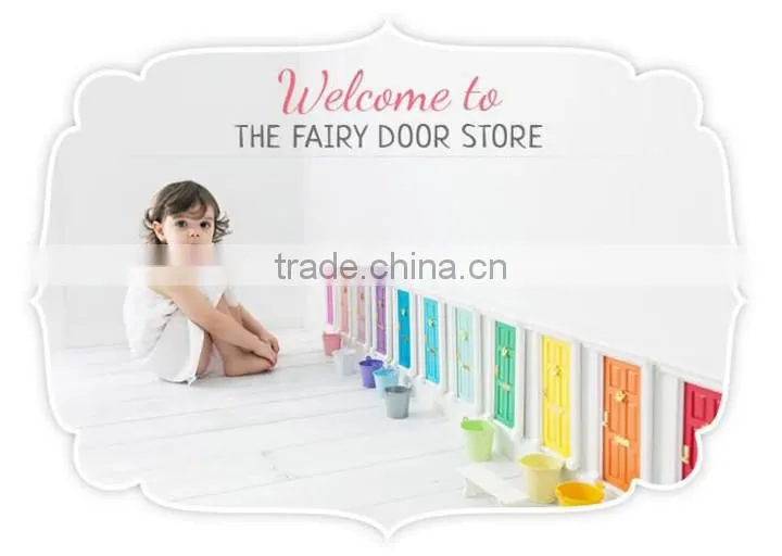 Kids mini door model for playing , little fairy door for girls