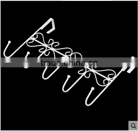PN Decorative Over the Door 5 Hook Rack Organizer / Hanger Clothes at Office/Home Metal Hooks for Clothes Hanger