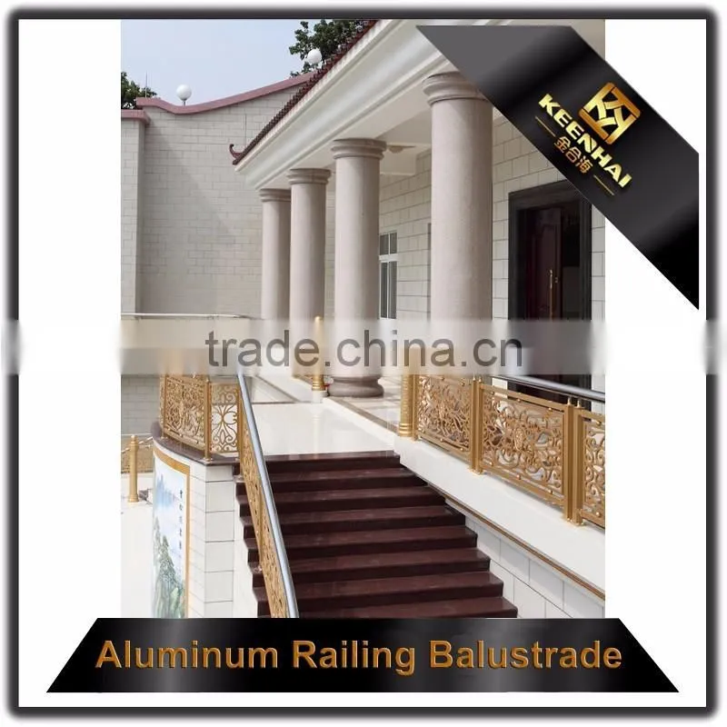 European Design Floor Standing Aluminum Railings for Outdoor Stairs