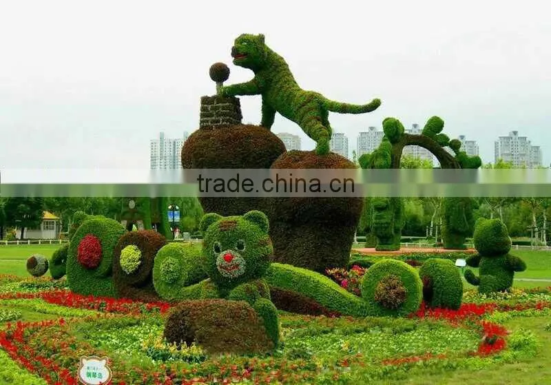 fake plant topiary outdoor use factory artificial green sculpture