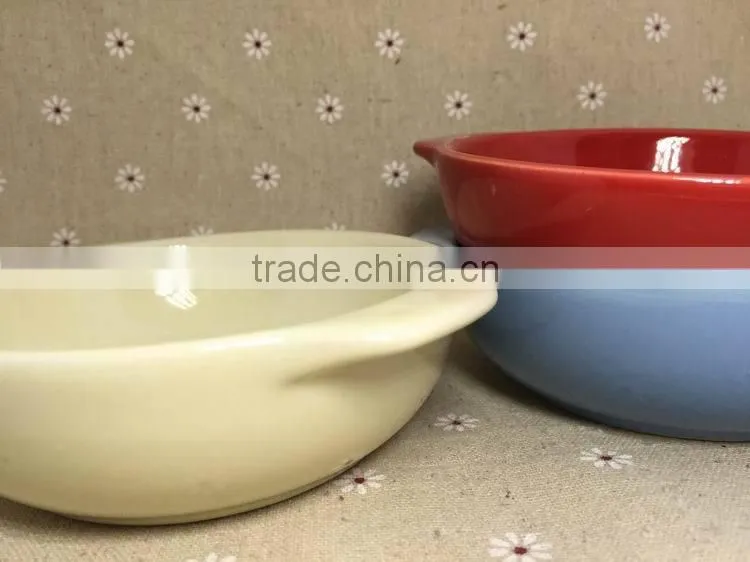 Rural style ceramic plates,stocked porcelain bakeware plate