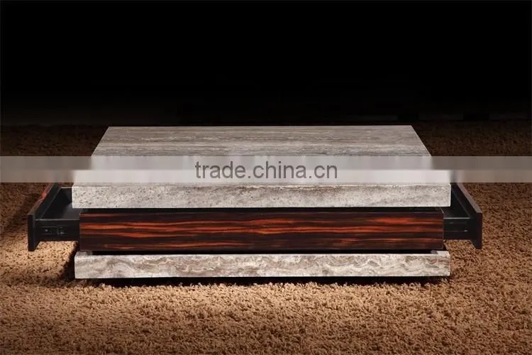 modern living room furniture marble top coffee table for sale