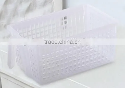 plastic transparent storage drawer whith handle