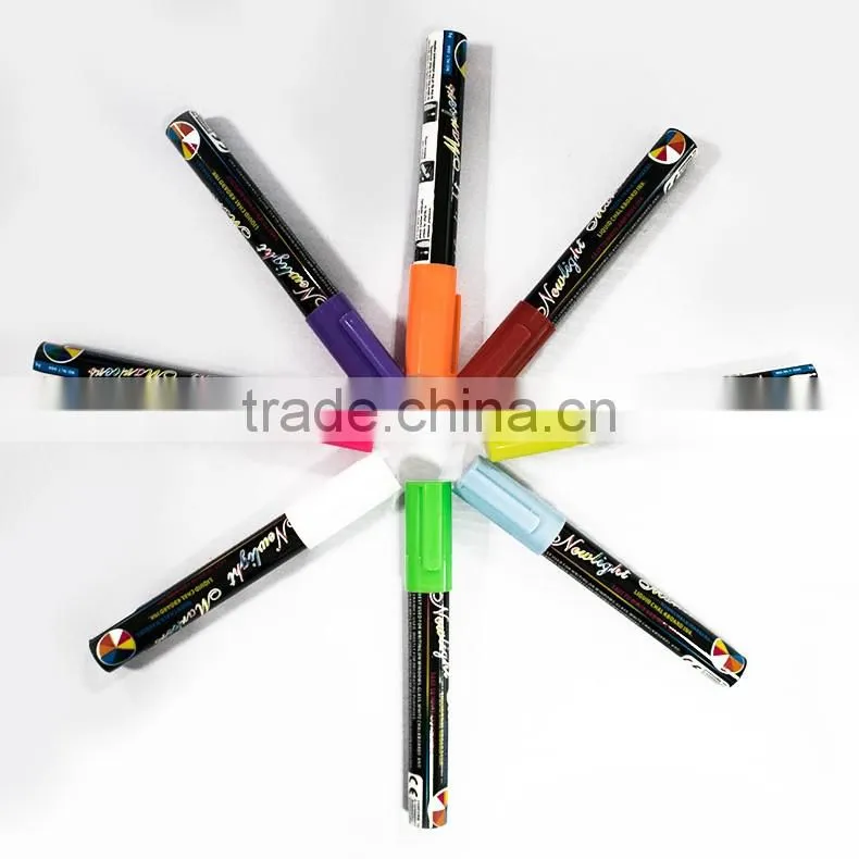 Fluorescent pen newlight , high end marker pen, easy to clean. Safe to skin and body