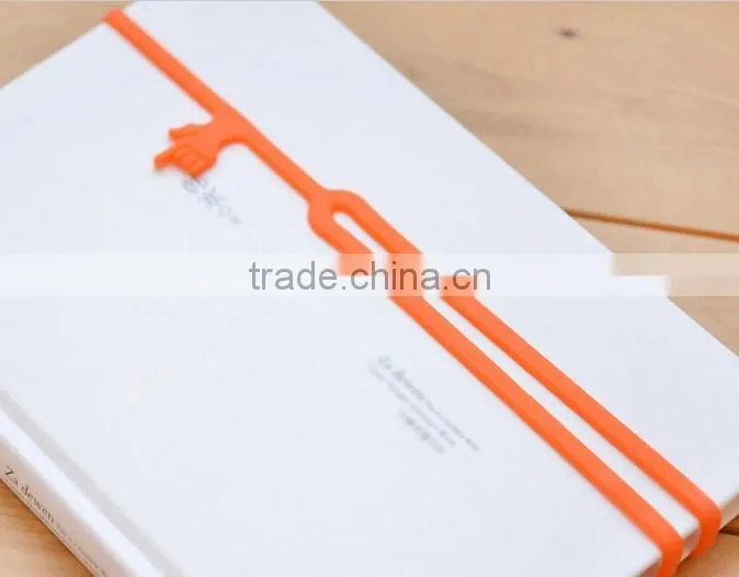 new design hot sell silicone 3d christmas bookmarks