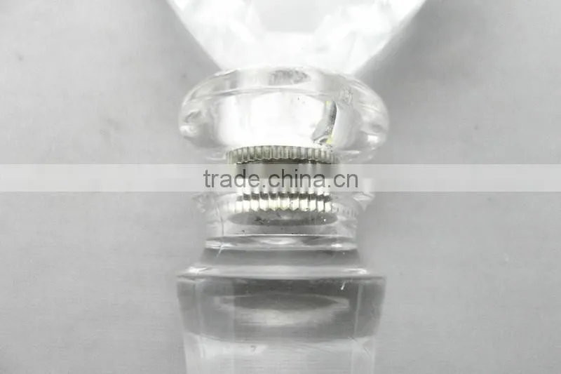 LED high clear acrylic heart shaped wine stopper