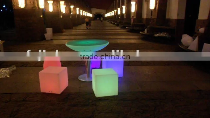 rechargeable colorful waterproof LED bar furniture table