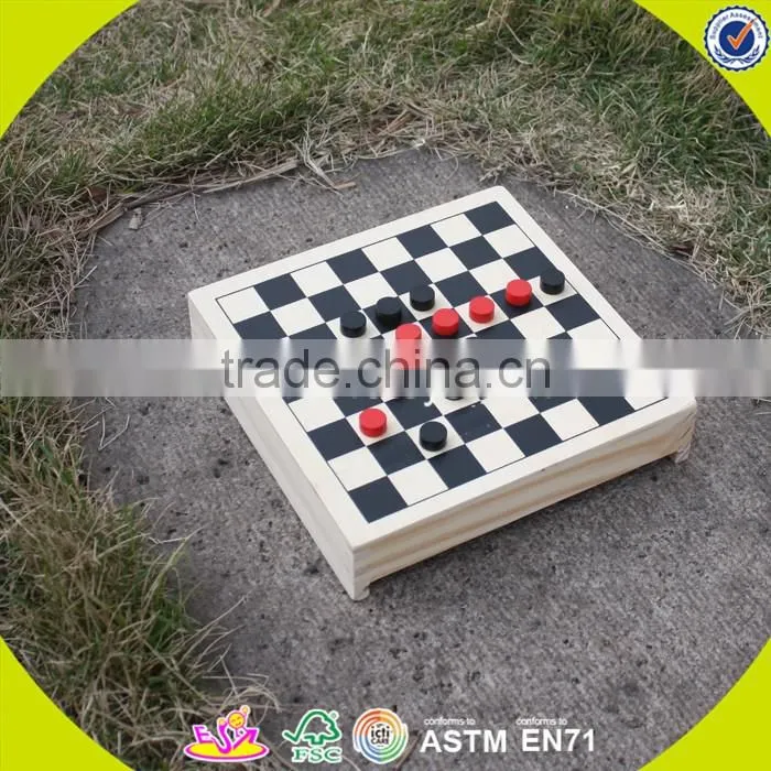 2017 wholesale baby wooden checkers set new design kids wooden checkers set best children wooden checkers set W11A051