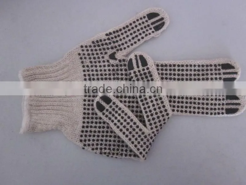 40-42 g/pair cotton dotted gloves