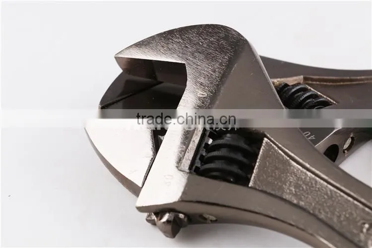 Professional Black Nickel Adjustable Wrench/Spanner