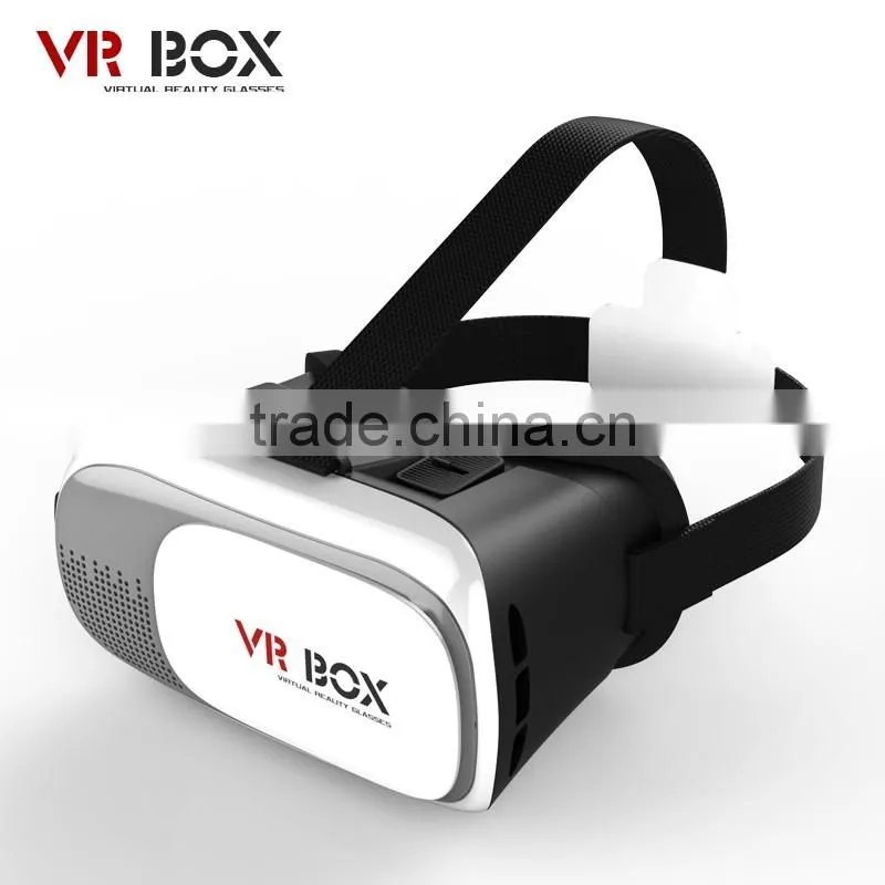 2016 Hot Selling Virtual Reality Glasses Case Plastic Google Cardboard 3D VR BOX 2.0 Adjustable 3D VR