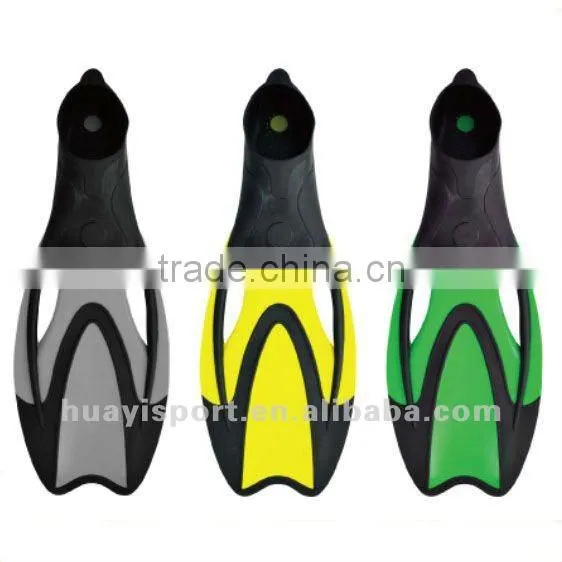 Silicone and PVC diving mask snorkel fins scuba triple set
