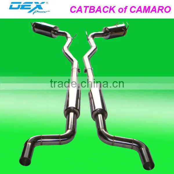 racing car stainless steel 304 catback for CAMARO