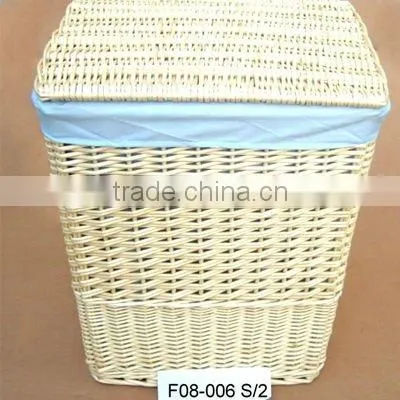 Cheap Wicker Laundry Basket of 3 PCS--squar shape
