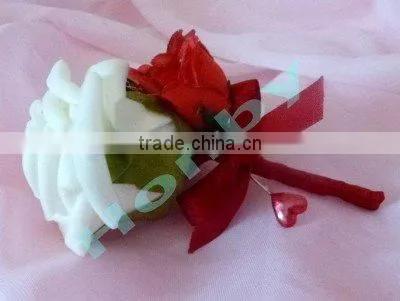 Cute 55mm heart shaped pearl colors brooch hijab pin