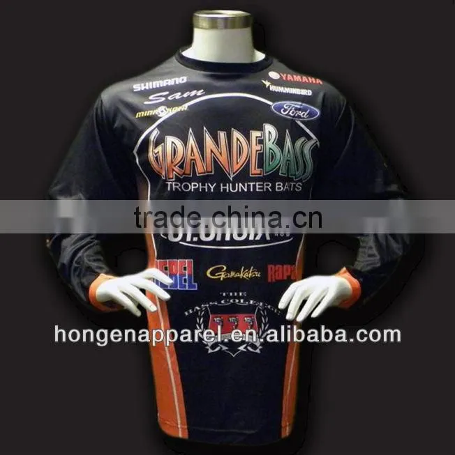 Z-5 sublimation custom fishing shirts