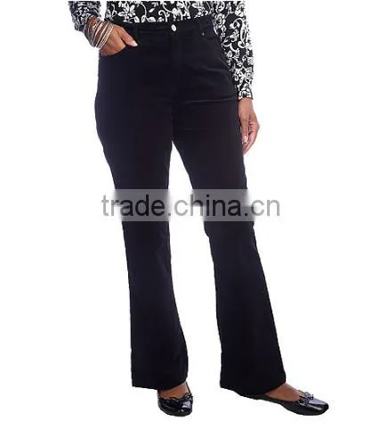 Liz Claiborne Sloane Cotton Straight Leg Boot-Cut Corduroy Pants (Garment Stock lots / Apparel Stock / stocklots Sri Lanka)