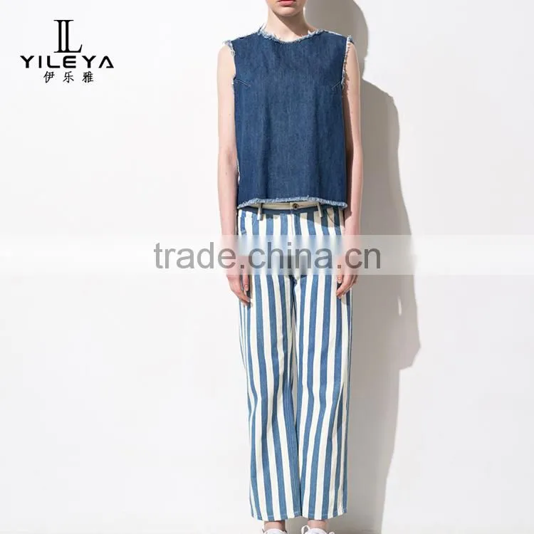Denim vest women,girls denim vest factory