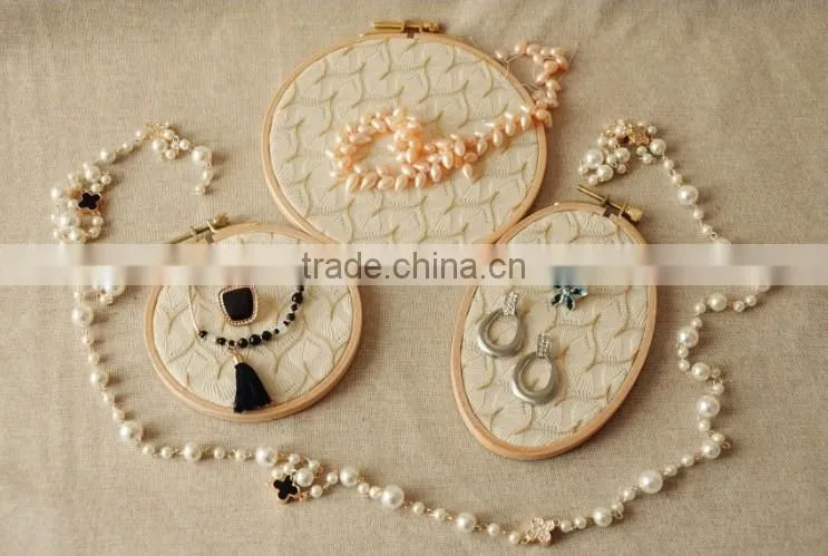 Craft Tools Cross Stitch Supplies Circle Round Natural Bamboo Embroidery Hoops