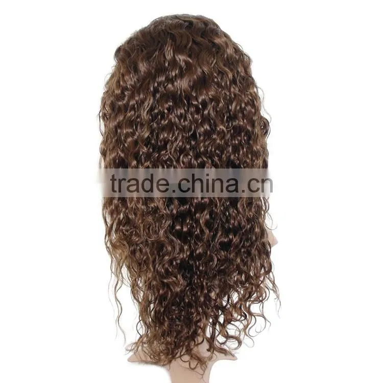 Wholesale Elastic Band Curly Wave Human Hair Wigs for Black Women
