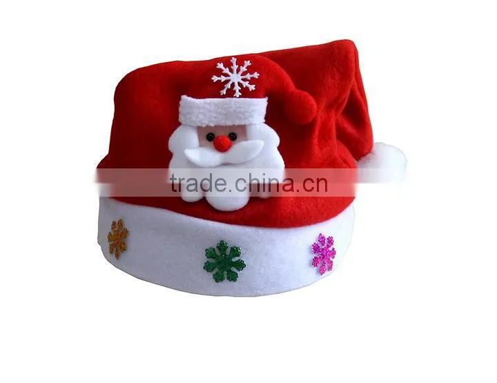 Snow Man Deer Santa Claus Shaped Christmas Hat With Light For Children and Adult