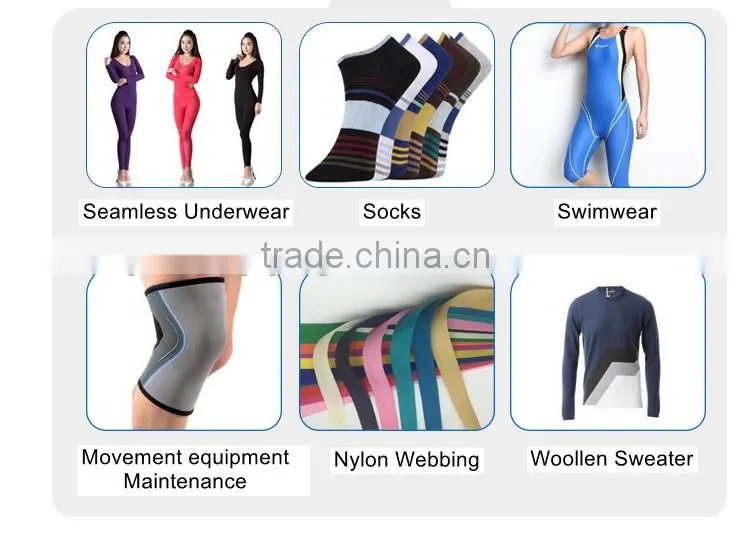 HIGH STRETCH 70D/24F/2 Dyed NYLON 6 YARN FOR SOCKS SWIMWEAR WEBBING WOOLEN SWEATER overlocking stitch TOWEL