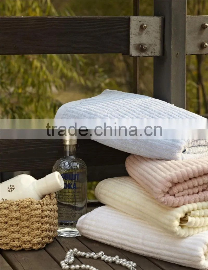 wholesale high quality cotton terry piano key jacquard bath towel