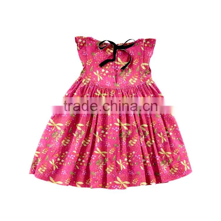 Patterns of different professional custom wholesale little girl beautiful cotton clothing