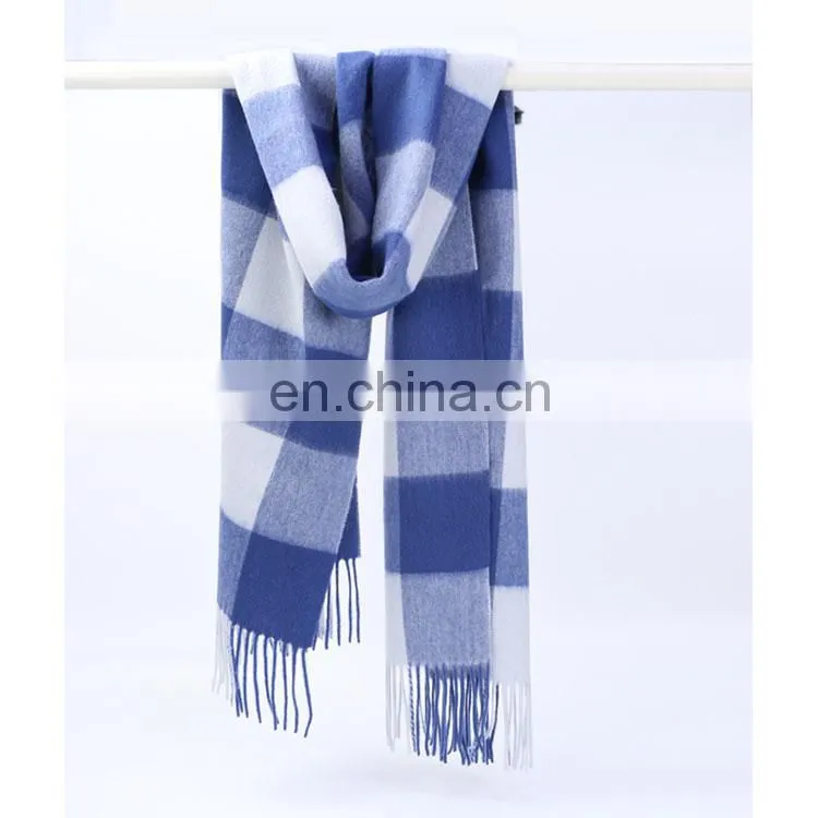 2017 New Big Plaid Cashmere Scarf Wholesale