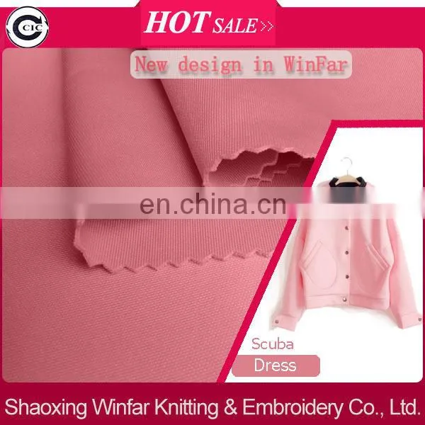winfar made in China DTY dyed knit scuba interlock textile interlock fabric