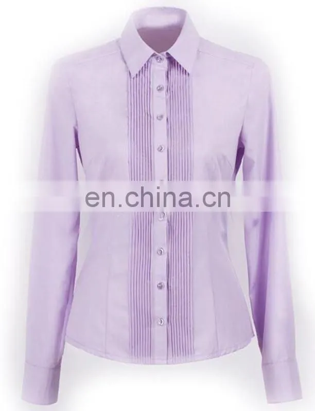 Ladies Business Shirt Hot Style Ladies Uniform Shirt Design