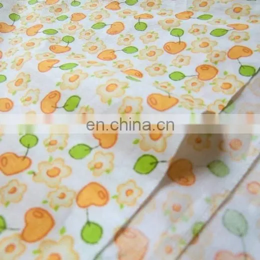100% Cotton different patten and printing flannel fabric soft feeling supplyer china