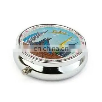 2014 New Supply metal wholesale pill box wholsale decorative dubai tower pill box crystal pill box
