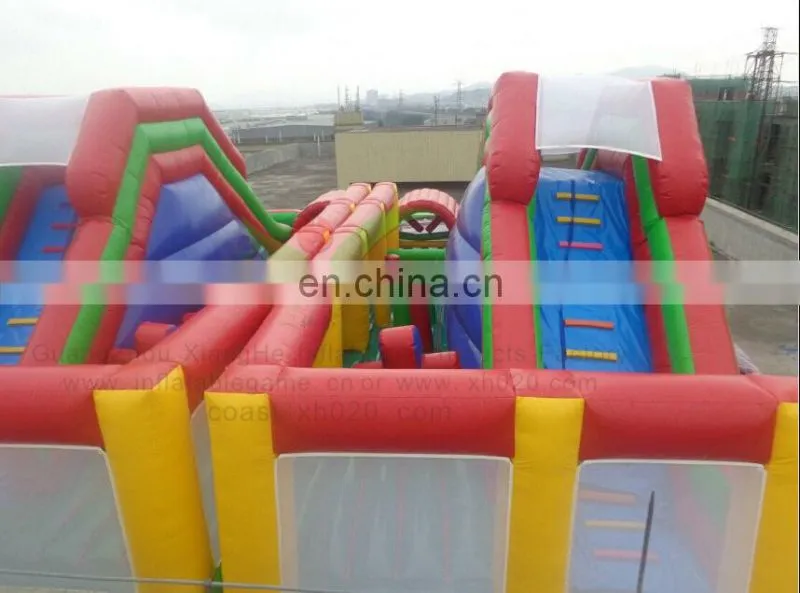 Outdoor Amusement Park Fun Land Inflatable Fun City CE Commercial Sale In Stock