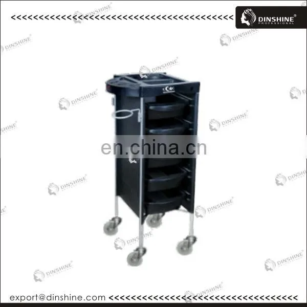 Red Lockable hair salon trolley Hair 43*43*83cm