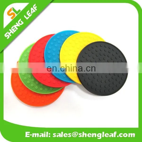 Rubber cup pad coaster with custom printing