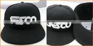6 panels short brim 3D embroidery custom china snapback hats wholesale