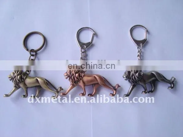 3D standing lion key chain lion keyring